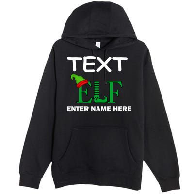 Personalize Elf Name Custom Family Matching Christmas Premium Pullover Hoodie