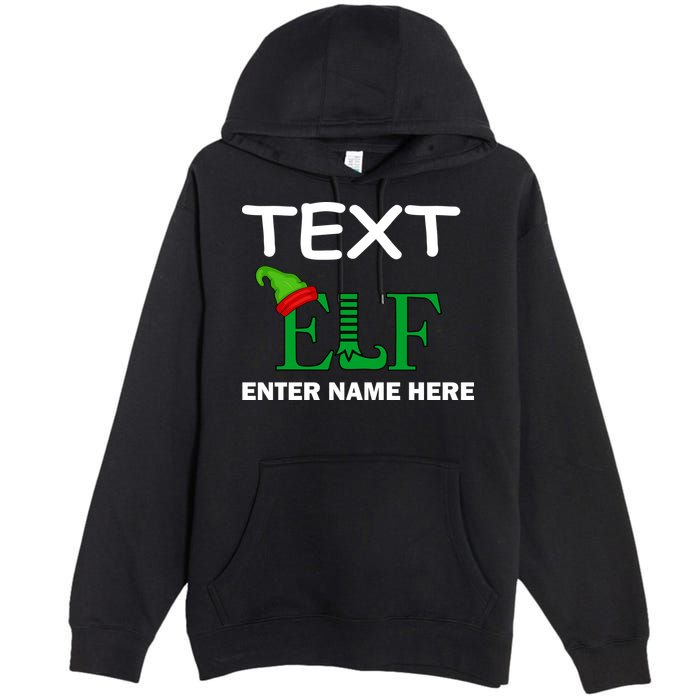Personalize Elf Name Custom Family Matching Christmas Premium Pullover Hoodie