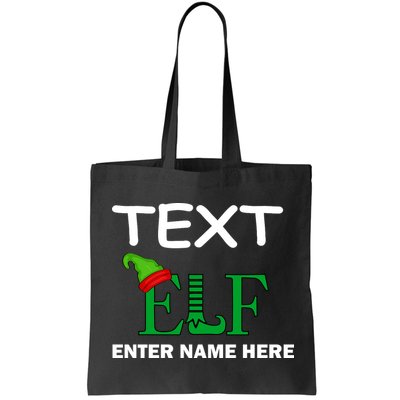 Personalize Elf Name Custom Family Matching Christmas Bag
