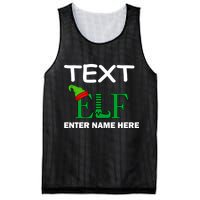 Personalize Elf Name Custom Family Matching Christmas Mesh Reversible Basketball Jersey Tank