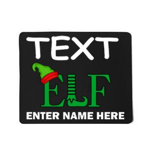 Personalize Elf Name Custom Family Matching Christmas Mousepad