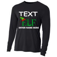 Personalize Elf Name Custom Family Matching Christmas Cooling Performance Long Sleeve Crew