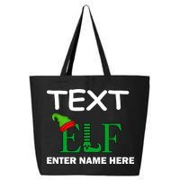 Personalize Elf Name Custom Family Matching Christmas 25L Jumbo Tote