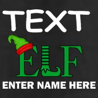 Personalize Elf Name Custom Family Matching Christmas 25L Jumbo Tote