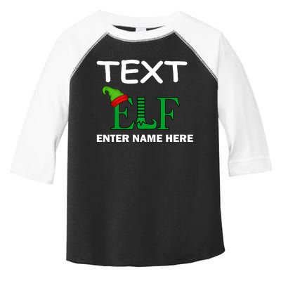 Personalize Elf Name Custom Family Matching Christmas Toddler Fine Jersey T-Shirt