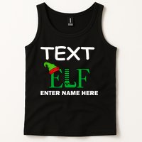 Personalize Elf Name Custom Family Matching Christmas Tank Top