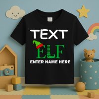 Personalize Elf Name Custom Family Matching Christmas Toddler T-Shirt