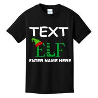 Personalize Elf Name Custom Family Matching Christmas Kids T-Shirt