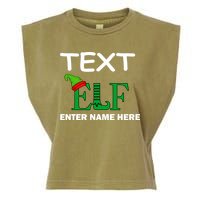 Personalize Elf Name Custom Family Matching Christmas Garment-Dyed Women's Muscle Tee