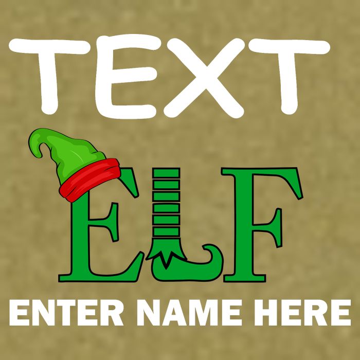 Personalize Elf Name Custom Family Matching Christmas Garment-Dyed Women's Muscle Tee