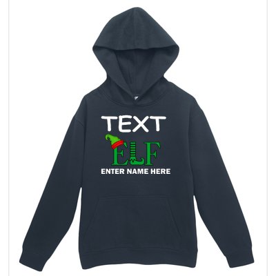 Personalize Elf Name Custom Family Matching Christmas Urban Pullover Hoodie