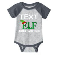 Personalize Elf Name Custom Family Matching Christmas Infant Baby Jersey Bodysuit