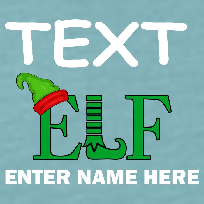 Personalize Elf Name Custom Family Matching Christmas Sueded Cloud Jersey T-Shirt