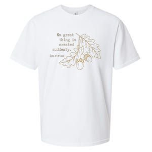 Philosopher Epictetus No Great Thing Is Created Suddenly Sueded Cloud Jersey T-Shirt