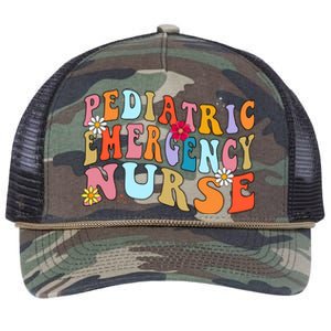 Pediatric Emergency Nurse Peds Emergency Nurse Graduation Gift Retro Rope Trucker Hat Cap