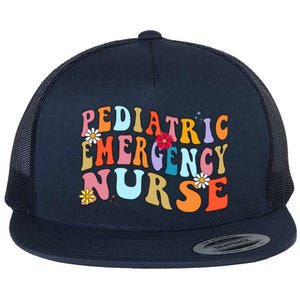 Pediatric Emergency Nurse Peds Emergency Nurse Graduation Gift Flat Bill Trucker Hat