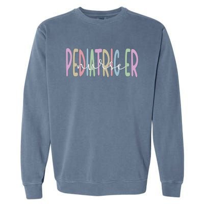 Pediatric Emergency Nurse Proud Pediatric Er Nurse Cool Gift Garment-Dyed Sweatshirt