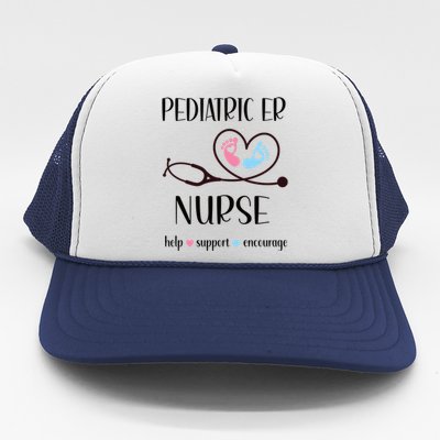 Pediatric Er Nurse Appreciation Pediatric Emergency Nurse Meaningful Gift Trucker Hat