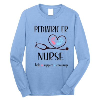 Pediatric Er Nurse Appreciation Pediatric Emergency Nurse Meaningful Gift Long Sleeve Shirt