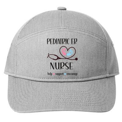 Pediatric Er Nurse Appreciation Pediatric Emergency Nurse Meaningful Gift 7-Panel Snapback Hat