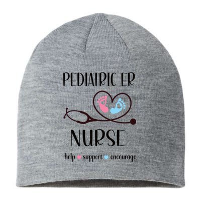 Pediatric Er Nurse Appreciation Pediatric Emergency Nurse Meaningful Gift Sustainable Beanie