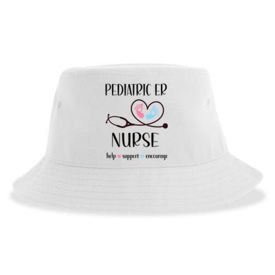 Pediatric Er Nurse Appreciation Pediatric Emergency Nurse Meaningful Gift Sustainable Bucket Hat