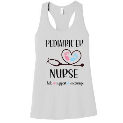 Pediatric Er Nurse Appreciation Pediatric Emergency Nurse Meaningful Gift Women's Racerback Tank