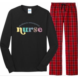 Pediatric Er Nurse Emergency Room Rn Nursing Appreciation Cool Gift Long Sleeve Pajama Set