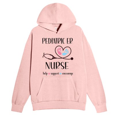 Pediatric Er Nurse Appreciation Pediatric Emergency Nurse Gift Urban Pullover Hoodie