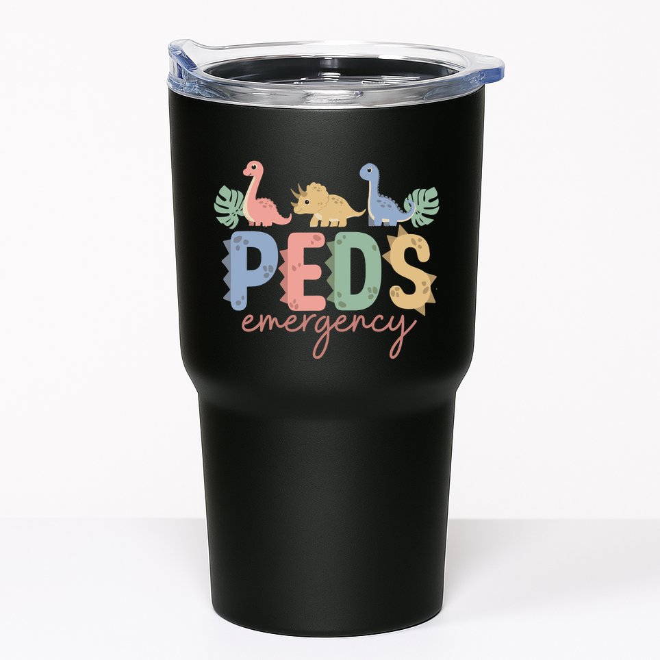 Pediatric Emergency Nurse Dinosaurs Peds Er Nurse Wo Tumbler