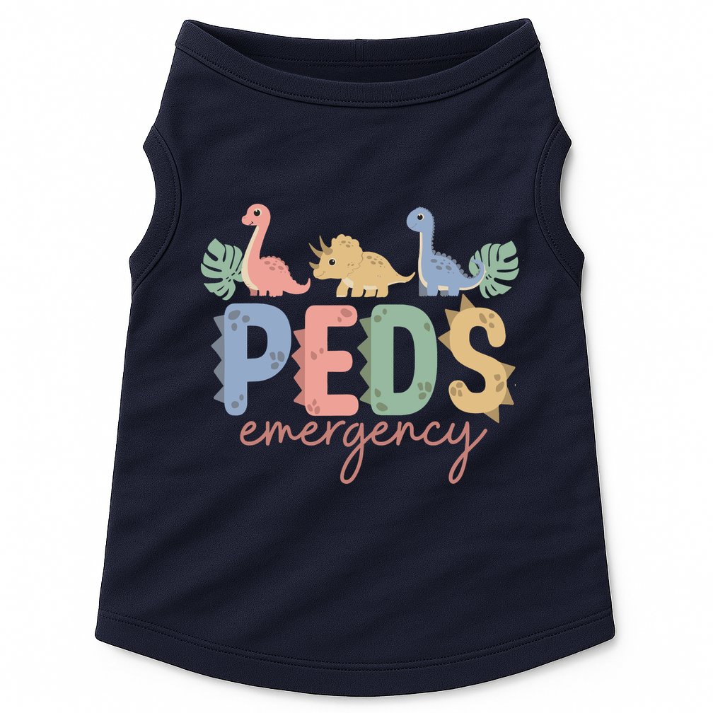 Pediatric Emergency Nurse Dinosaurs Peds Er Nurse Wo Doggie Tank