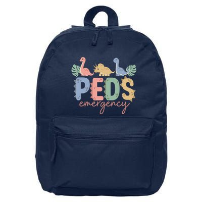 Pediatric Emergency Nurse Dinosaurs Peds Er Nurse Wo 16 in Basic Backpack