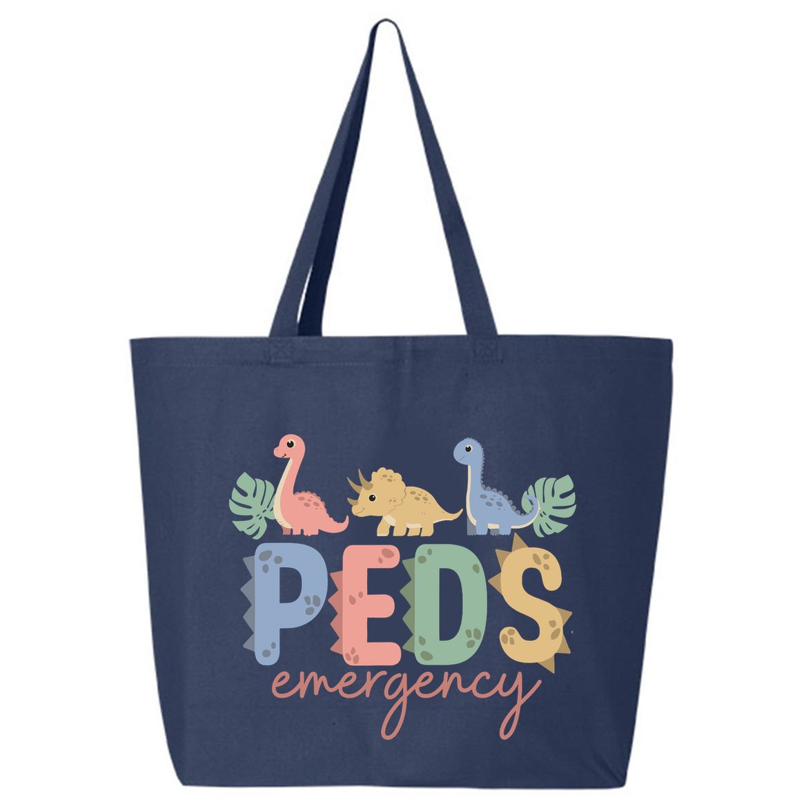 Pediatric Emergency Nurse Dinosaurs Peds Er Nurse Wo 25L Jumbo Tote