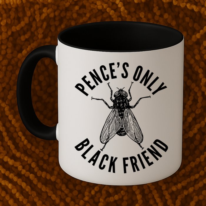 Pence's Only Black Friend Mike Pence Debate Fly Mug