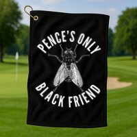 Pence's Only Black Friend Mike Pence Debate Fly Golf Towel