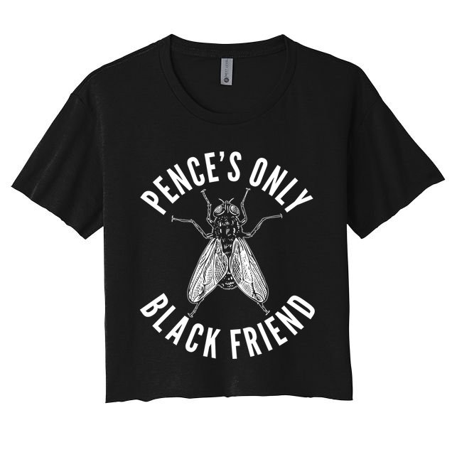 Pence's Only Black Friend Mike Pence Debate Fly Crop Top