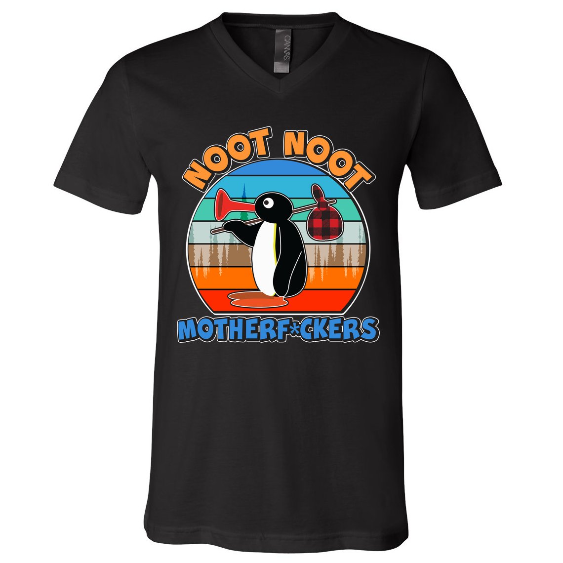 Pengu Noot Noot MotherF*ckers V-Neck T-Shirt