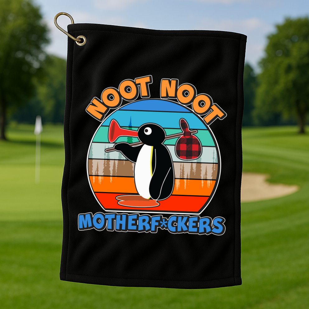 Pengu Noot Noot MotherF*ckers Golf Towel