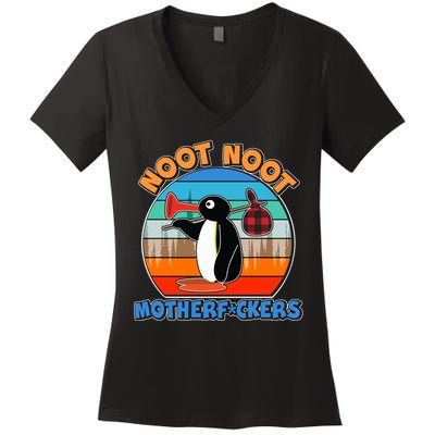 Pengu Noot Noot MotherF*ckers Women's V-Neck T-Shirt