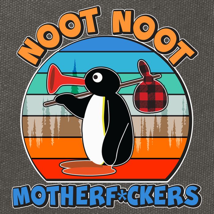 Pengu Noot Noot MotherF*ckers Cotton Canvas Backpack