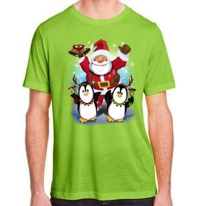 Penguin Dance With Santa Adult ChromaSoft Performance T-Shirt