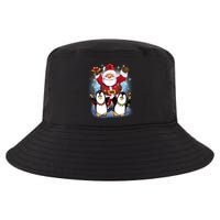 Penguin Dance With Santa Cool Comfort Performance Bucket Hat