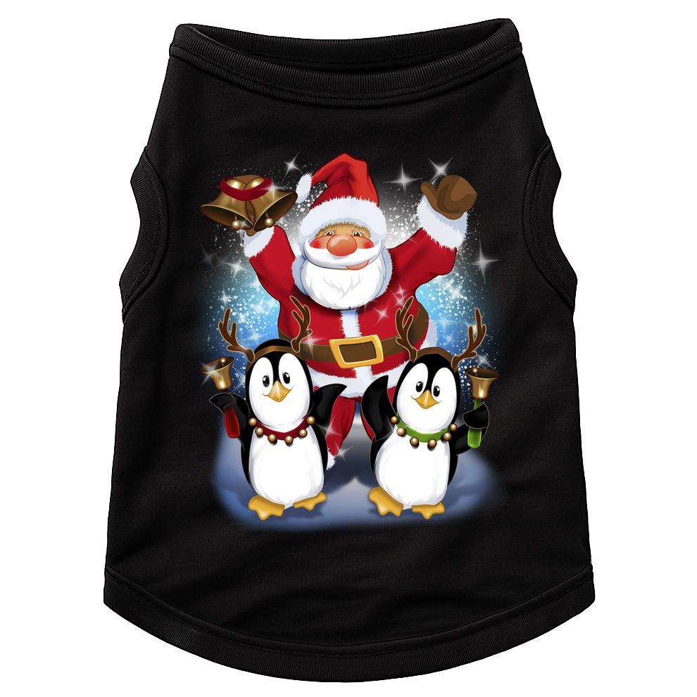 Penguin Dance With Santa Doggie Tank