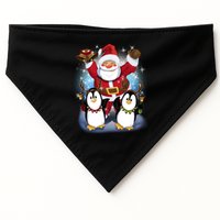 Penguin Dance With Santa USA-Made Doggie Bandana