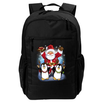 Penguin Dance With Santa Backpack