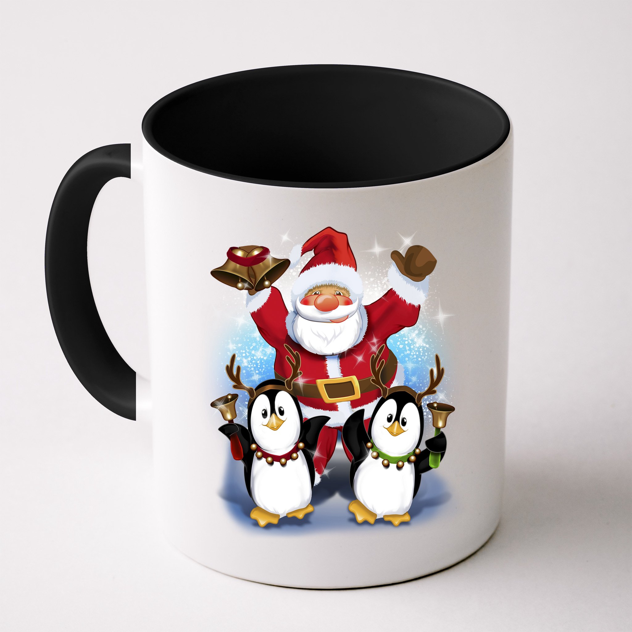 Penguin Dance With Santa Mug