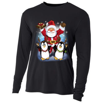 Penguin Dance With Santa Cooling Performance Long Sleeve Crew