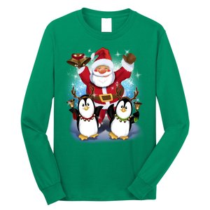 Penguin Dance With Santa Long Sleeve Shirt