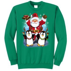 Penguin Dance With Santa Sweatshirt