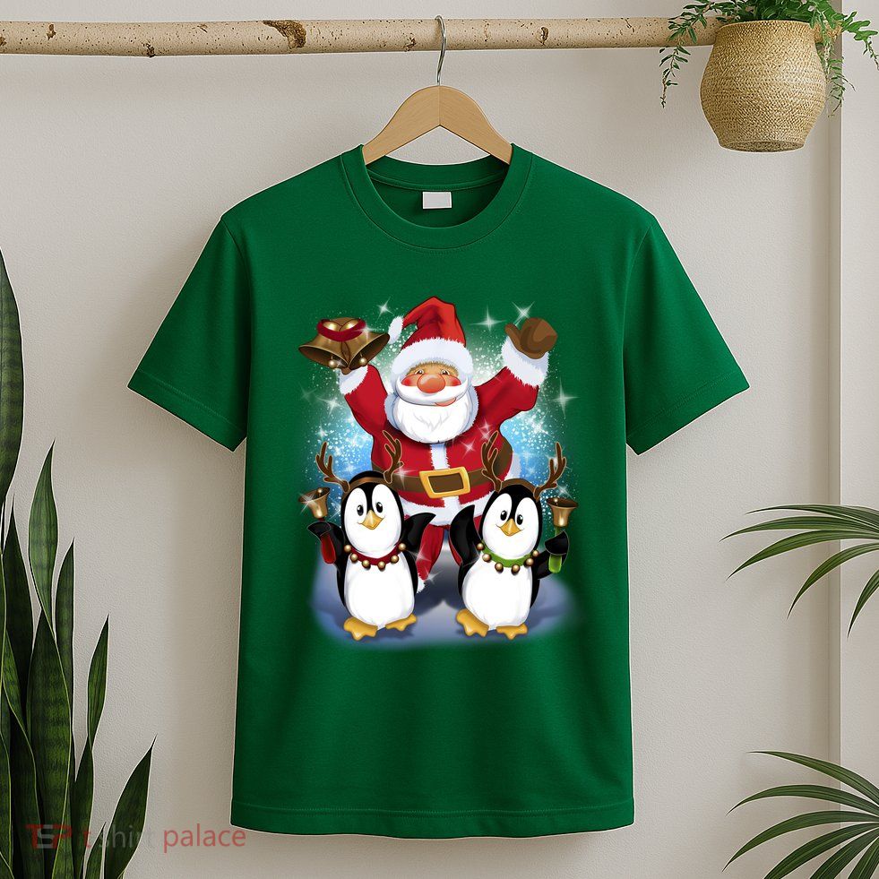Penguin Dance With Santa T-Shirt